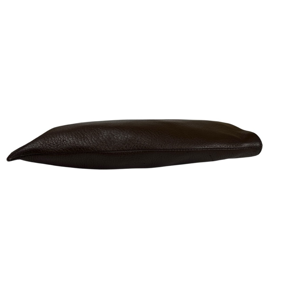 Authentic Bottega Veneta Pebbled Brown Leather Zip Pouch, Clutch - Picture 8 of 14